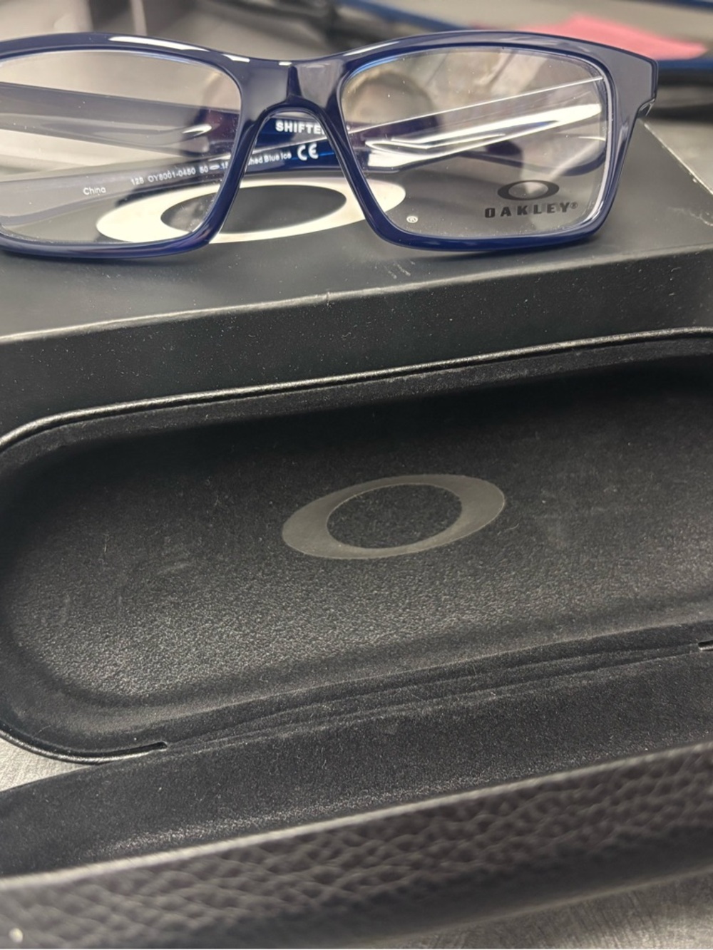 Oakley Kids Blue Rectangular Eyeglasses